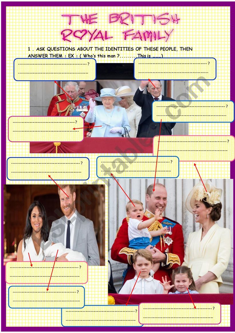 The British royal family with crosswords with KEY