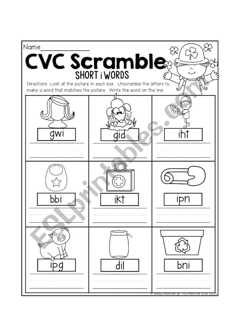 Word Scramble worksheet