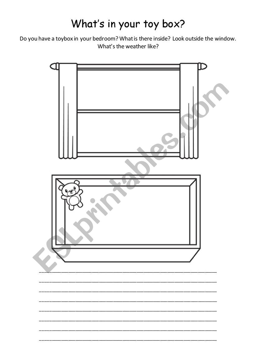 Whats in your toybox? worksheet