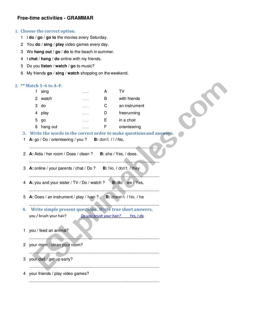 Wh-questions worskheet worksheet