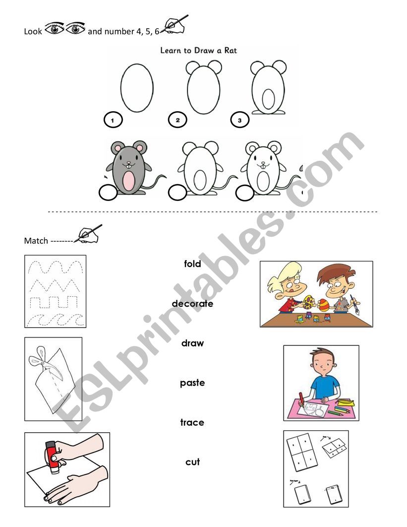 Identify instructions worksheet