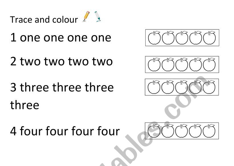 numbers 1-10 tracing worksheet