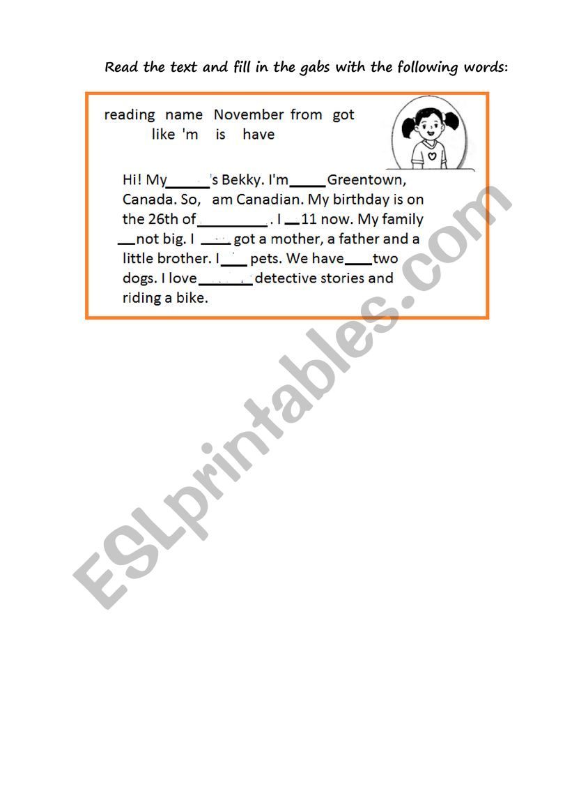 Present Simple worksheet
