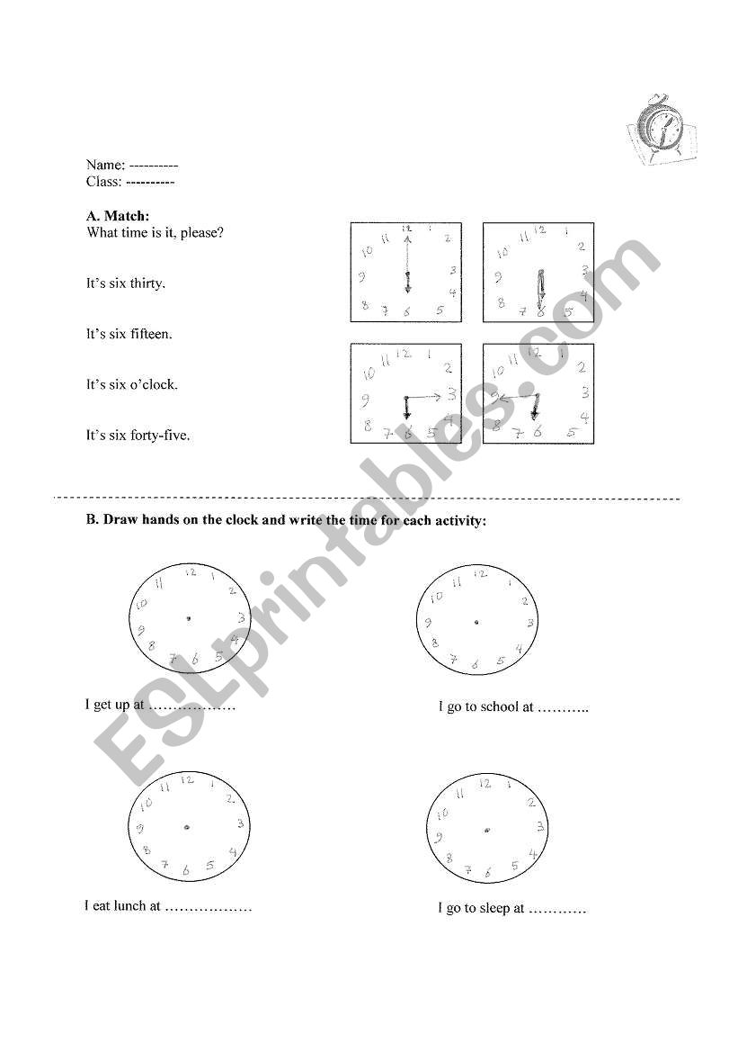 Tell the Time worksheet
