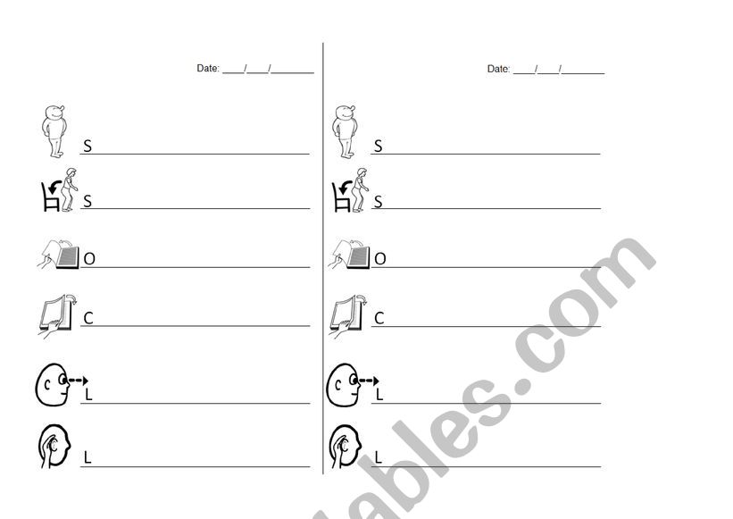COMMANDS worksheet