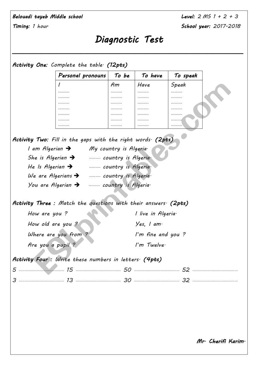 Learn and enjoy worksheet