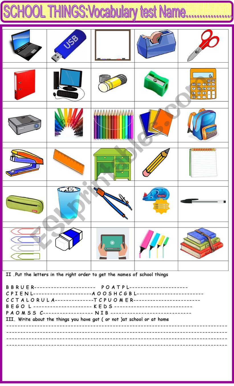Test my school. School things Vocabulary Test. School things Vocabulary. School things Worksheets for Kids. My School Test.
