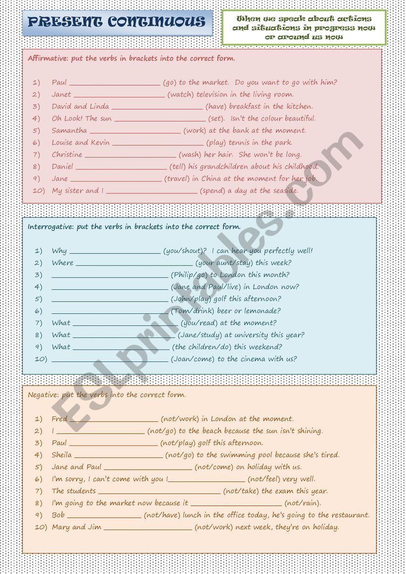present-continuous-fun-activities-games