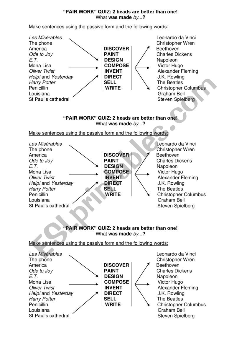 The Beatles worksheet