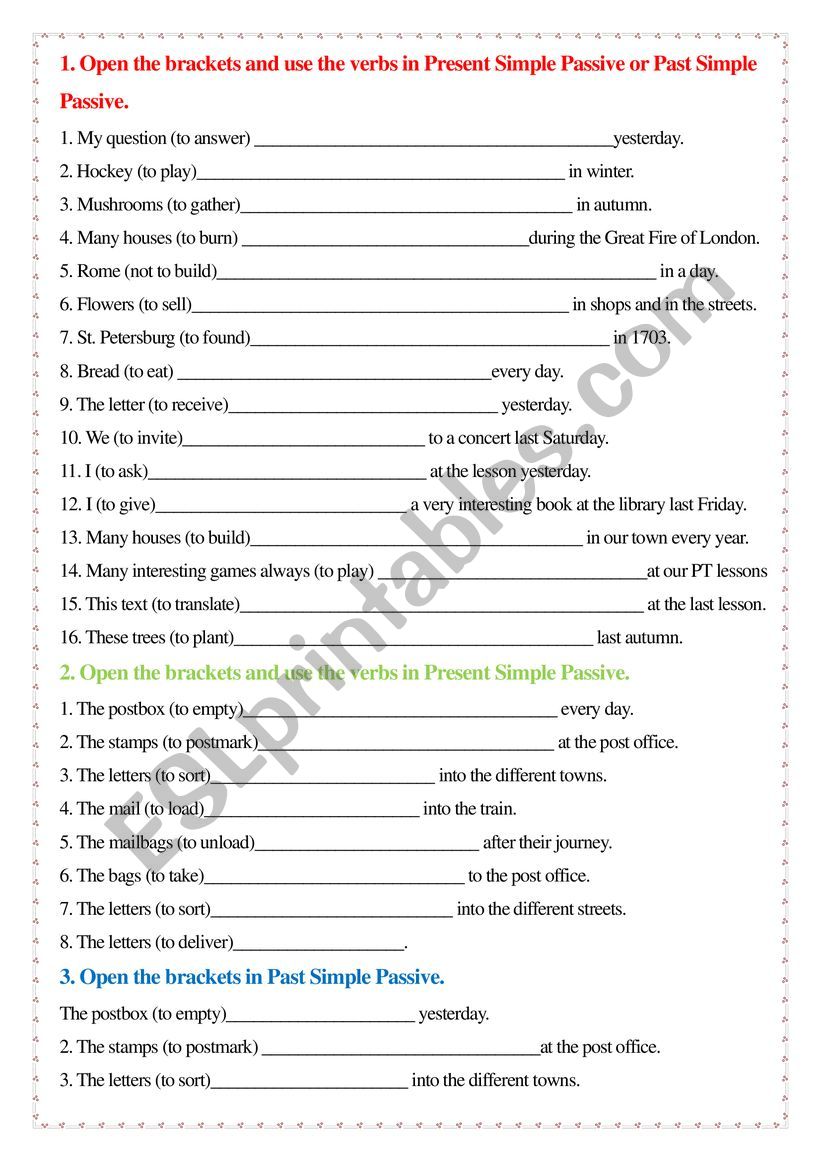 grammar exercises worksheet