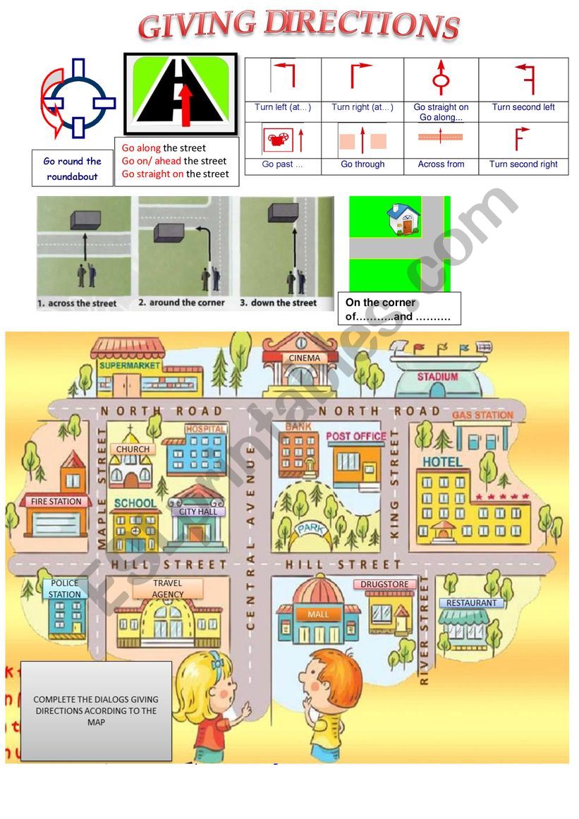 Directions worksheet