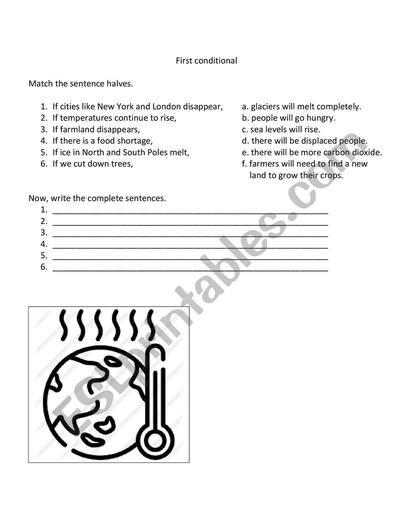 First Conditional worksheet