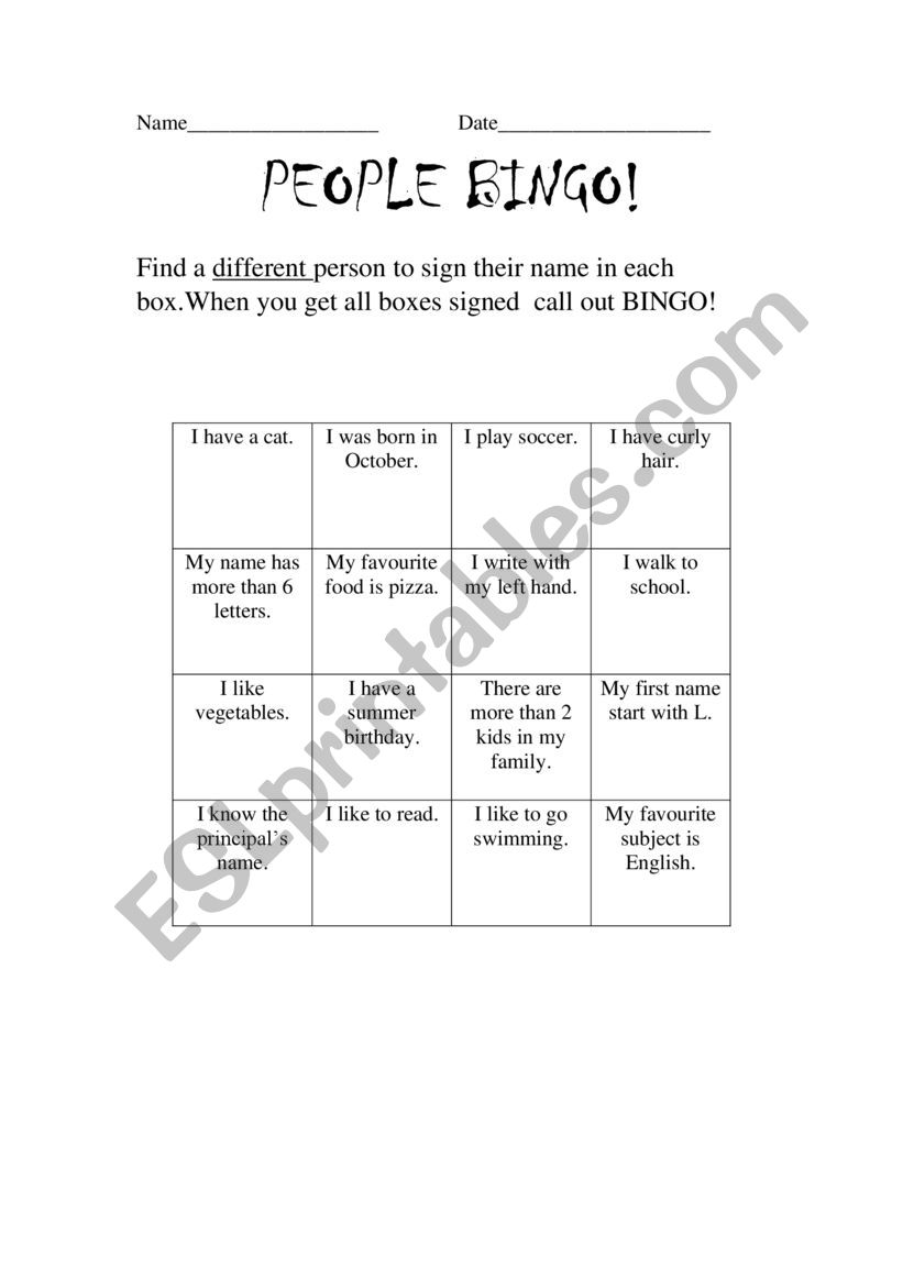 Irregular verbs worksheet