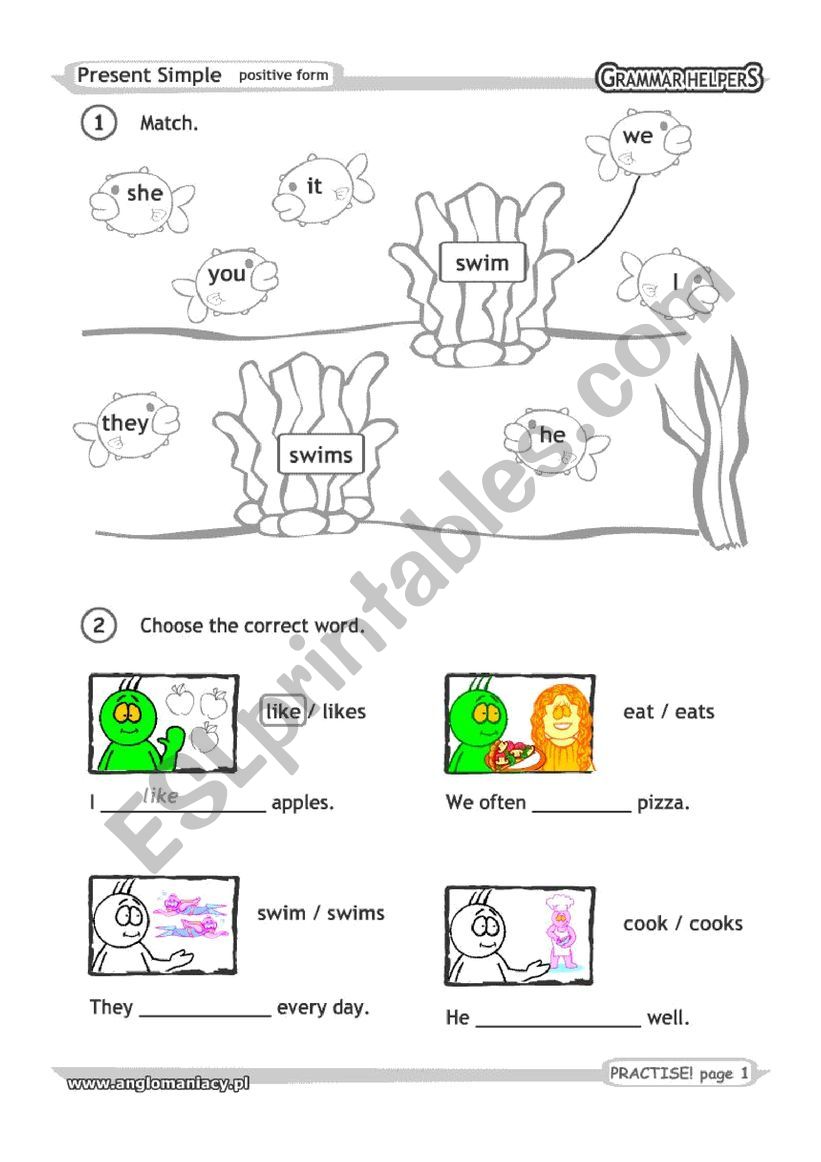 Present Simple worksheet