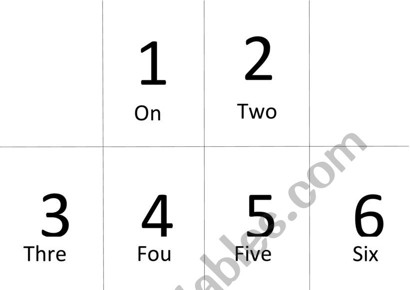 My number book (1 to 10) worksheet