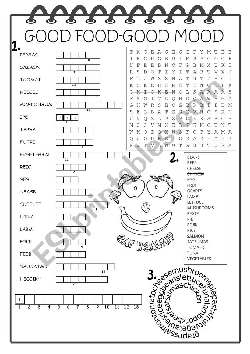 Food worksheet