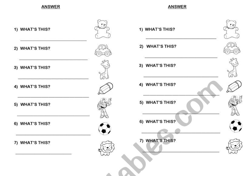 What´s this? worksheet