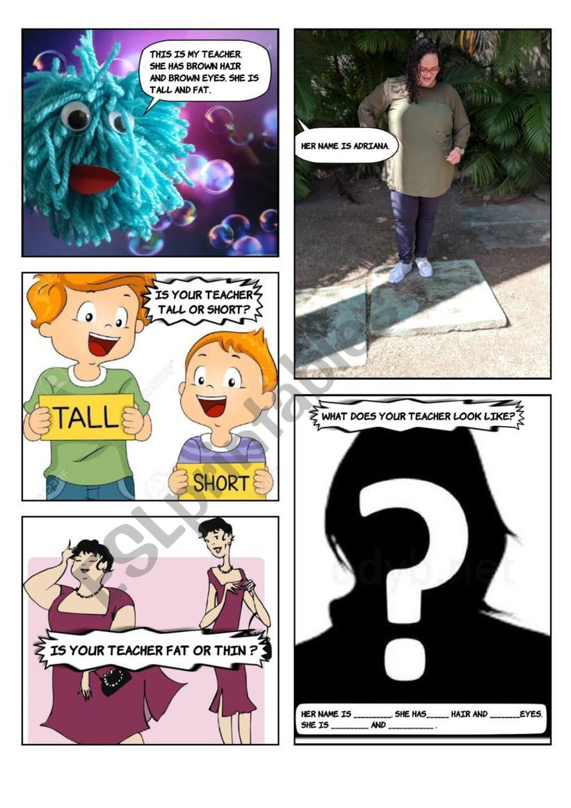 What does your teacher look like?