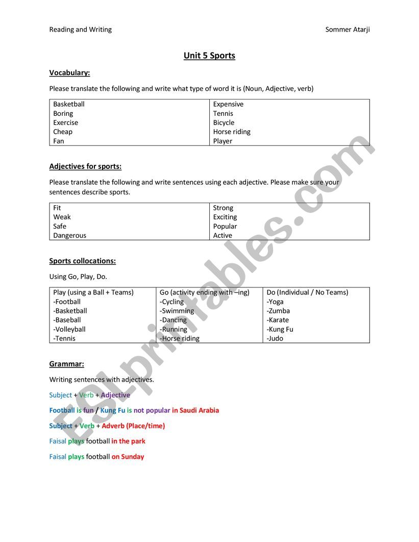 Unlock 1 Units 5-10 Reading and Writing Booklet