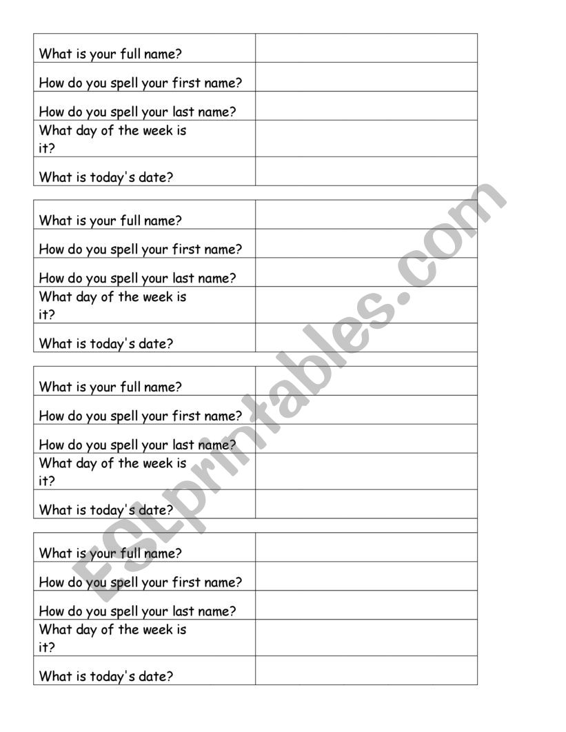 Conversation Cards for Beginners