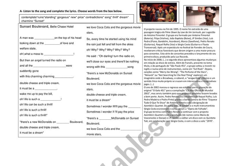 Young People and Consumerism worksheet