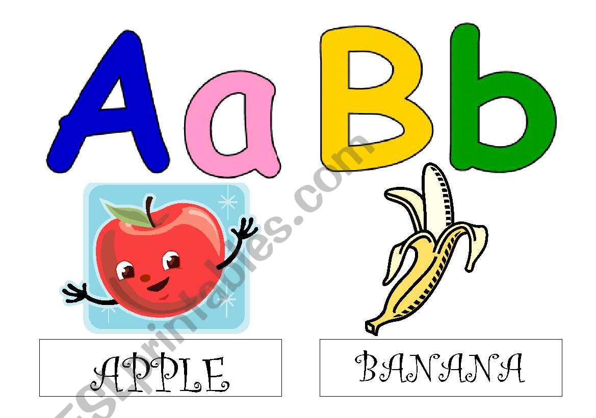 ALPHABET FLASHCARDS with drawings and words !!!! 1/6