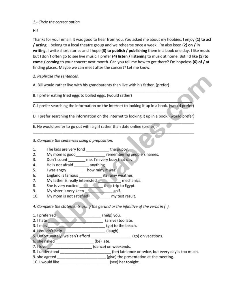 4to grado de bachillerato examen