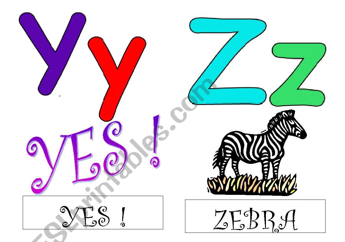 ALPHABET FLASHCARDS with drawings and words !!!! 6/6