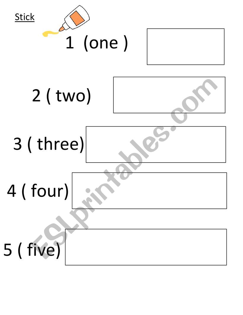 numbers worksheet