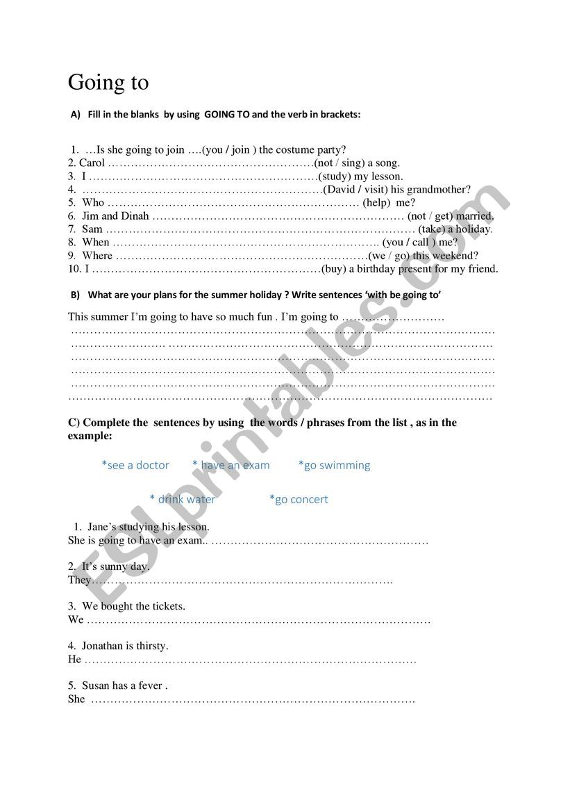 FUTURE FORMS worksheet