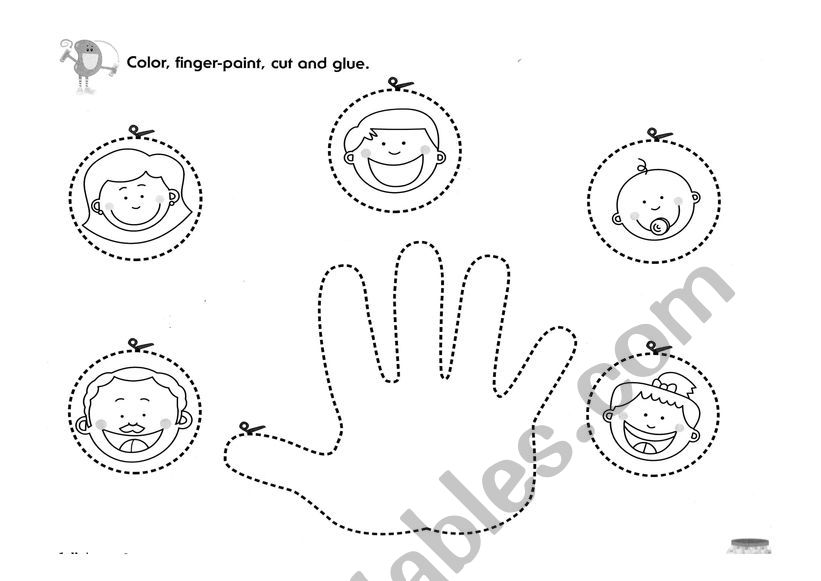 FINGER FAMILY worksheet