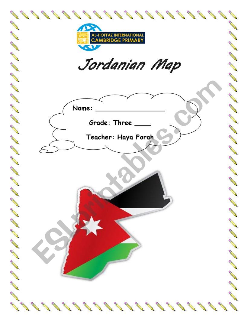 Jordanian map worksheet