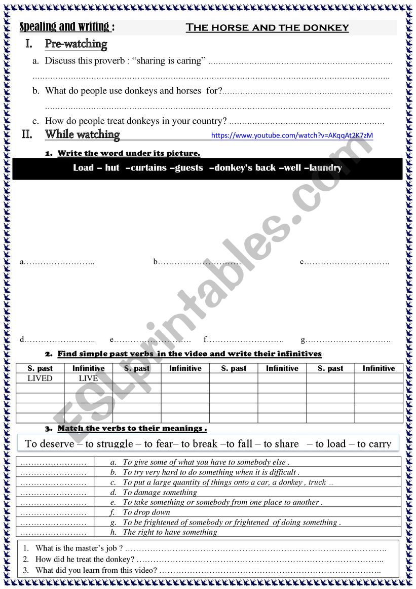 discussion  worksheet