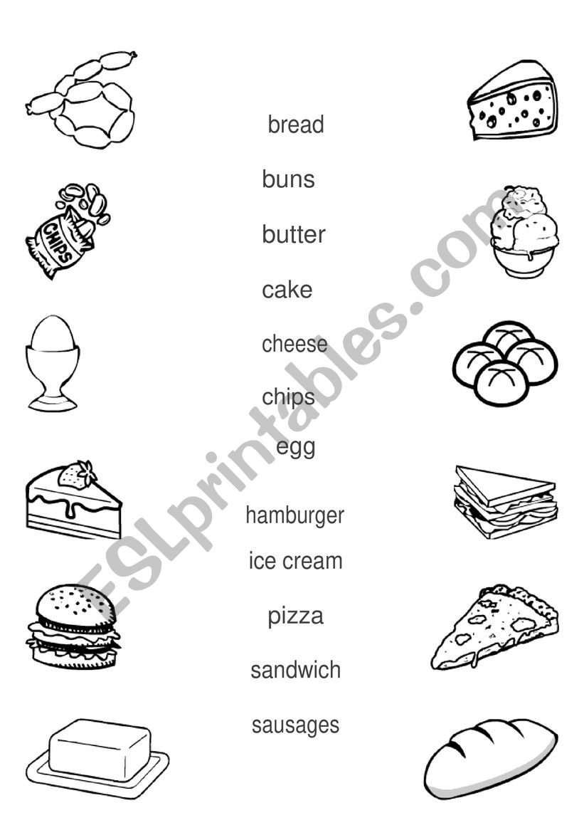 Food worksheet