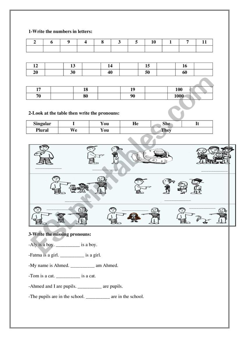 Consolidation activities for starters