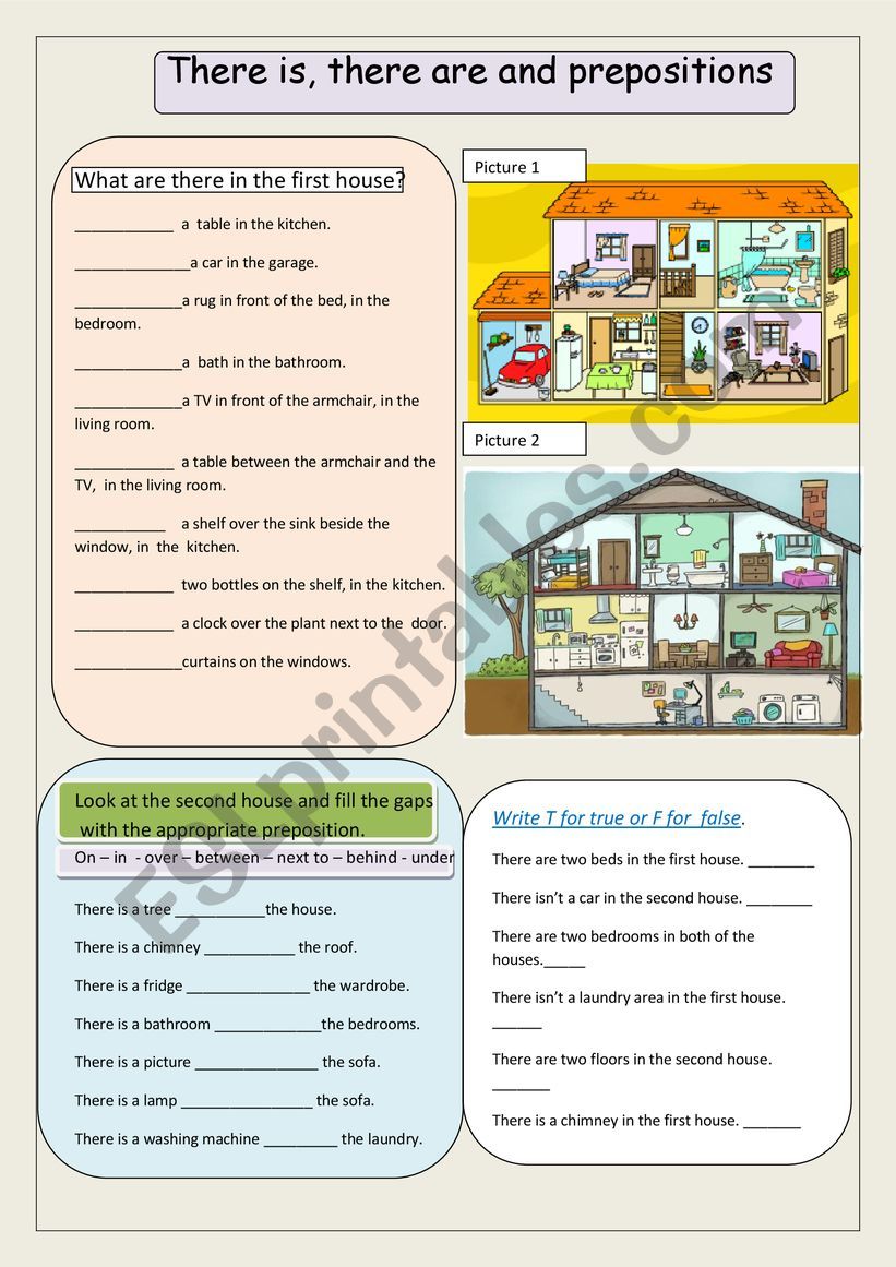 There is, there are - ESL worksheet by Ivanilda