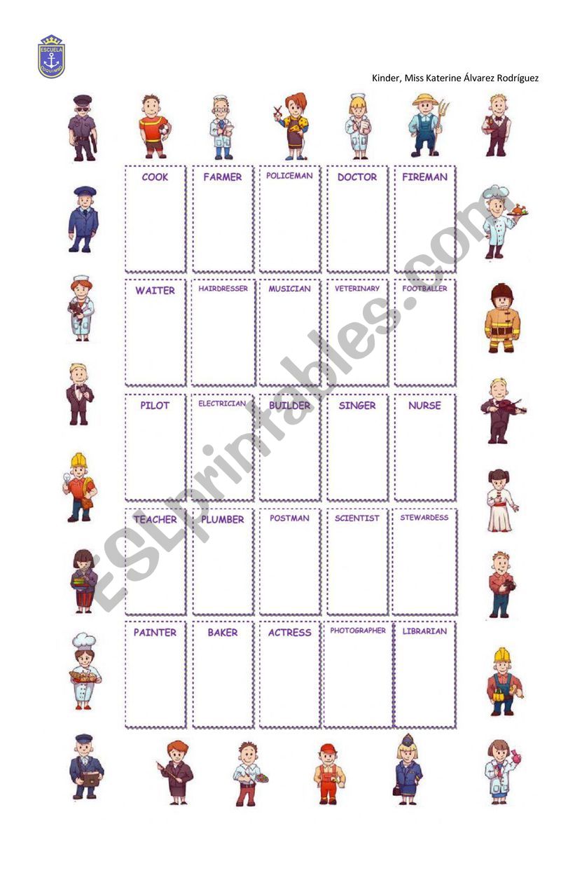 kinder guide worksheet