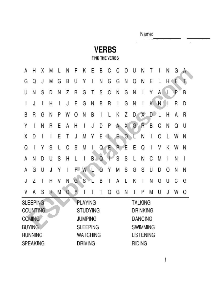 PRESENT CONTINUOUS worksheet