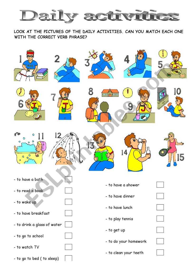vobabulary worksheet