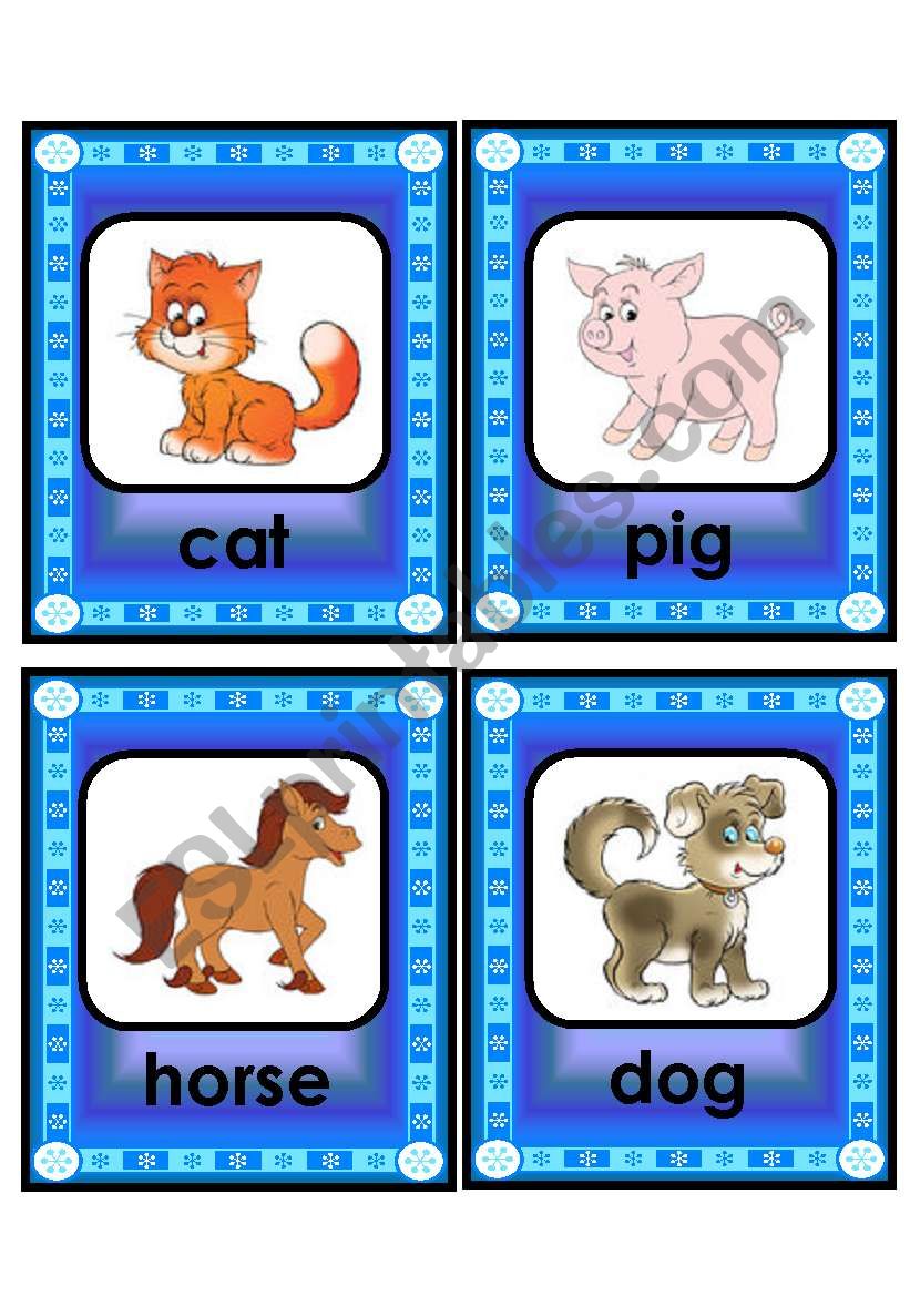 lovely animal and creature flashcard set - 2nd part
