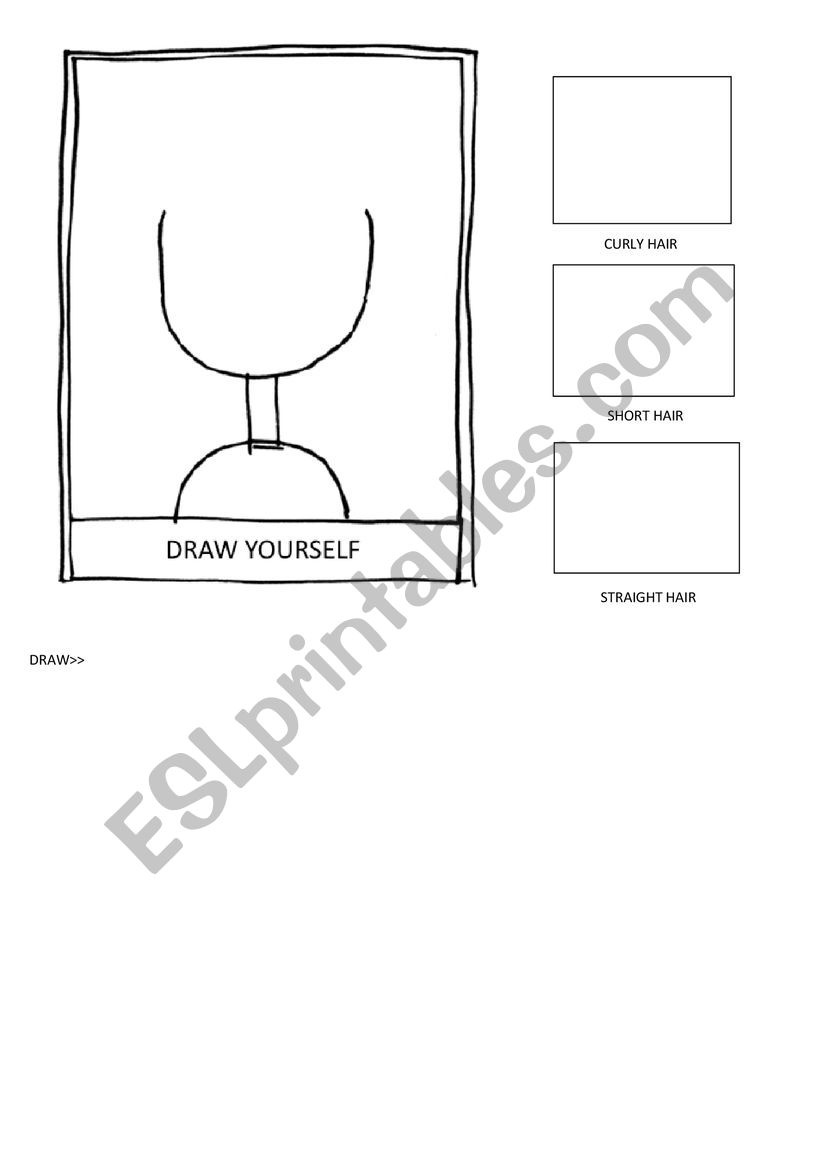 Draw a face worksheet
