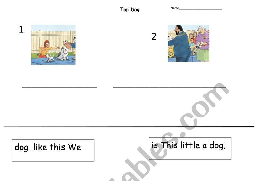 Top Dog  worksheet