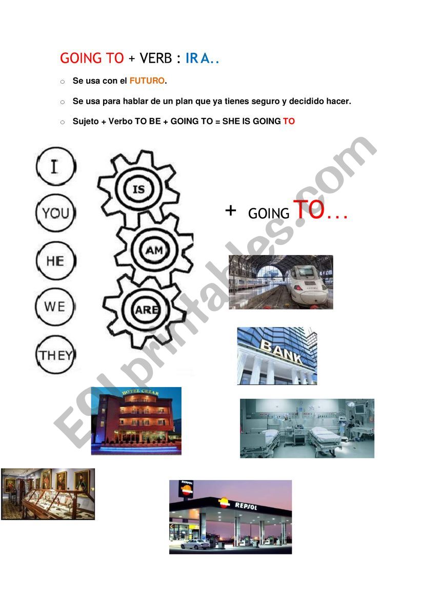 EXCERCISE GOING TO worksheet