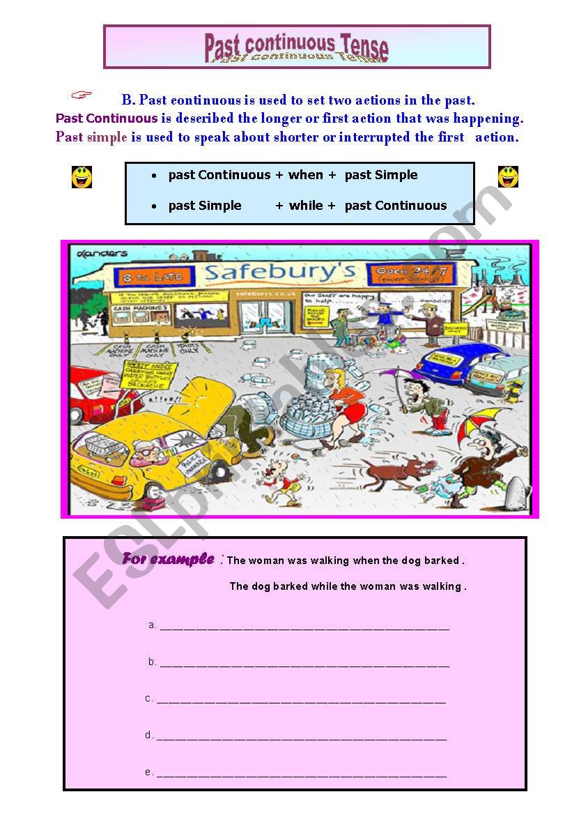 Past Continuous Tense worksheet