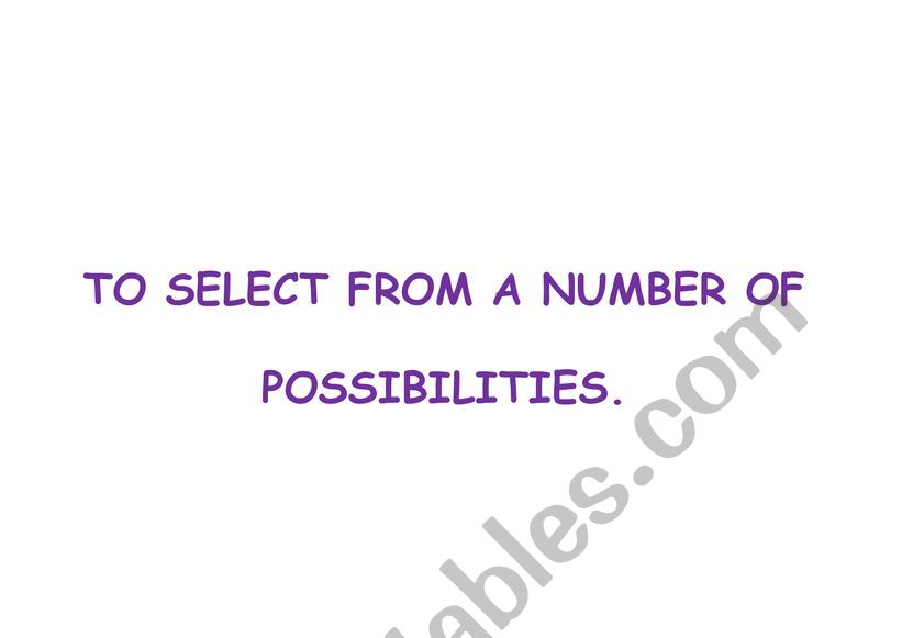 VERBS DEFINITIONS worksheet