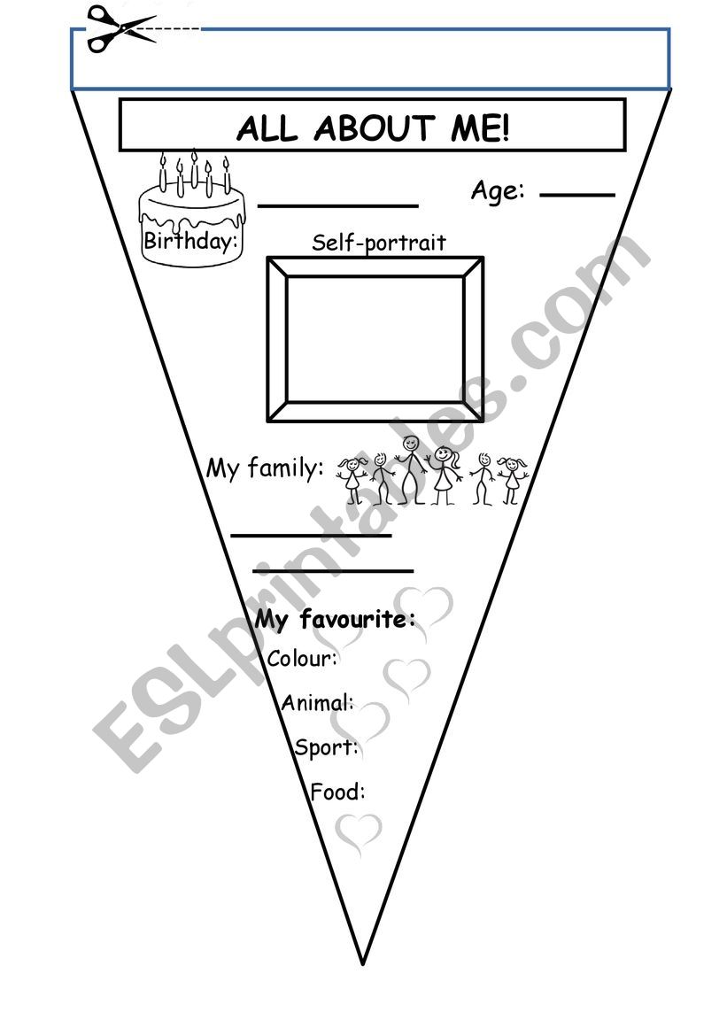 All About me! worksheet