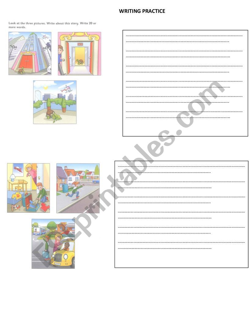 writing worksheet