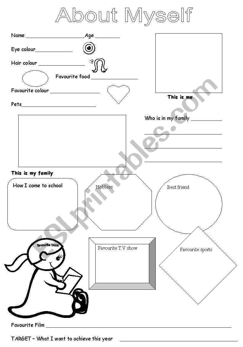 all about me worksheet