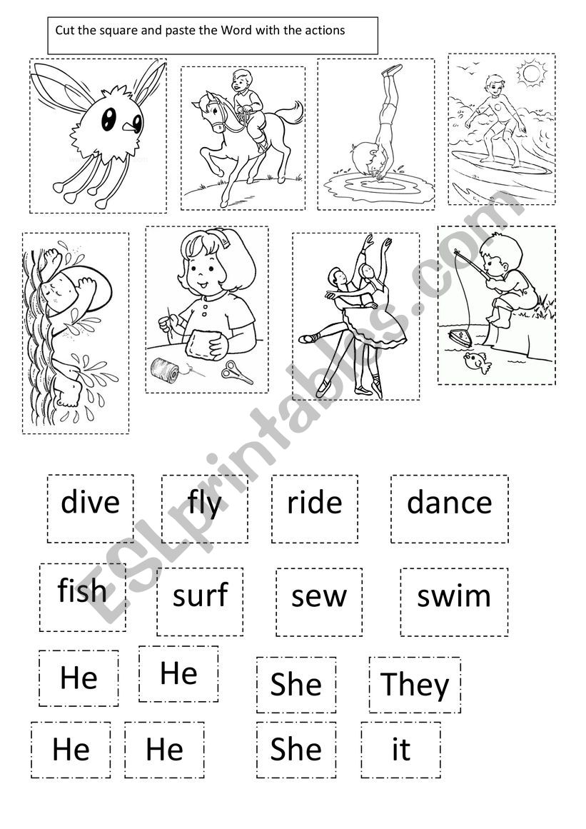 verbs worksheet