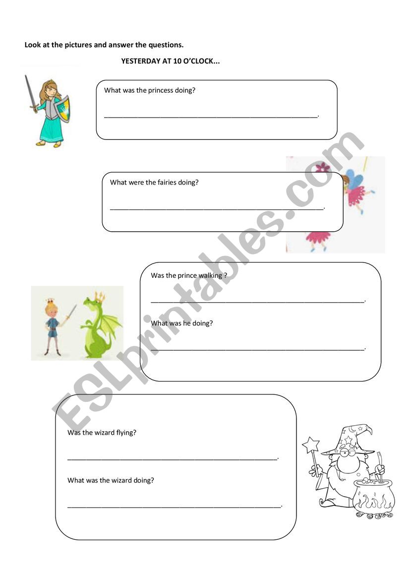 past continuous practice worksheet
